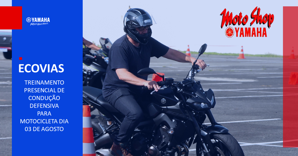 Treinamento presencial pilotagem, (MOTOCICLETA), Moto Shop.
