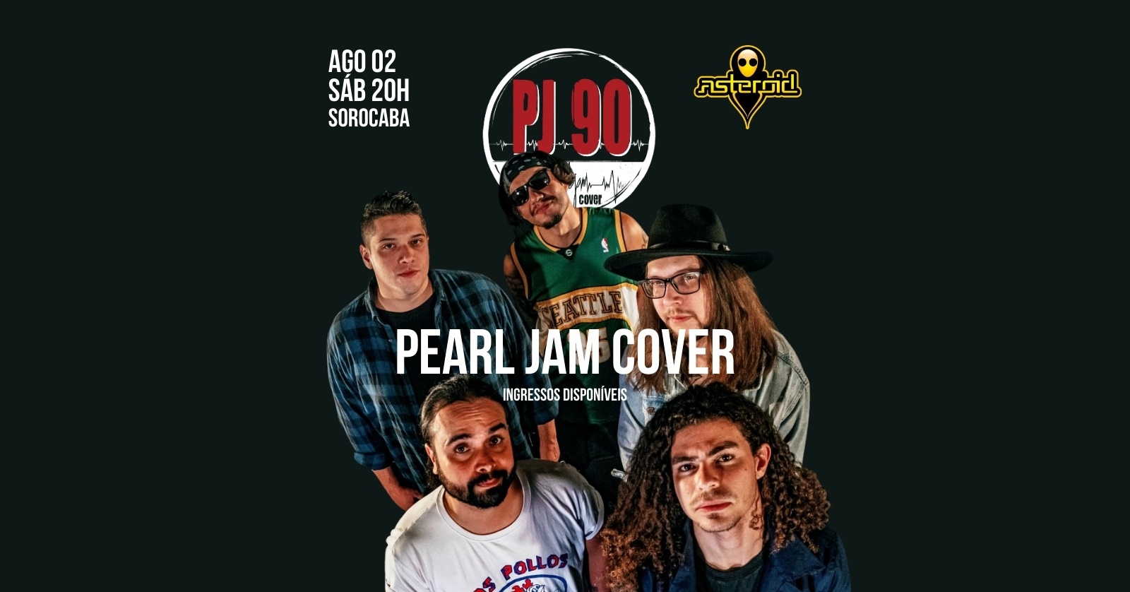[show] 20h: PJ90 - Pearl Jam Cover | + after party 