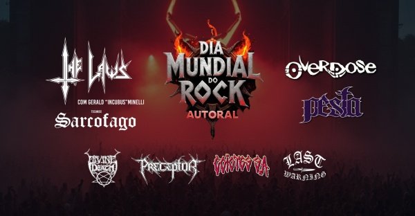 19/07 - Dia Mundial do Rock Autoral: The Laws com Gerald Mineli (Sarcofago), Overdose, Pesta e mais!