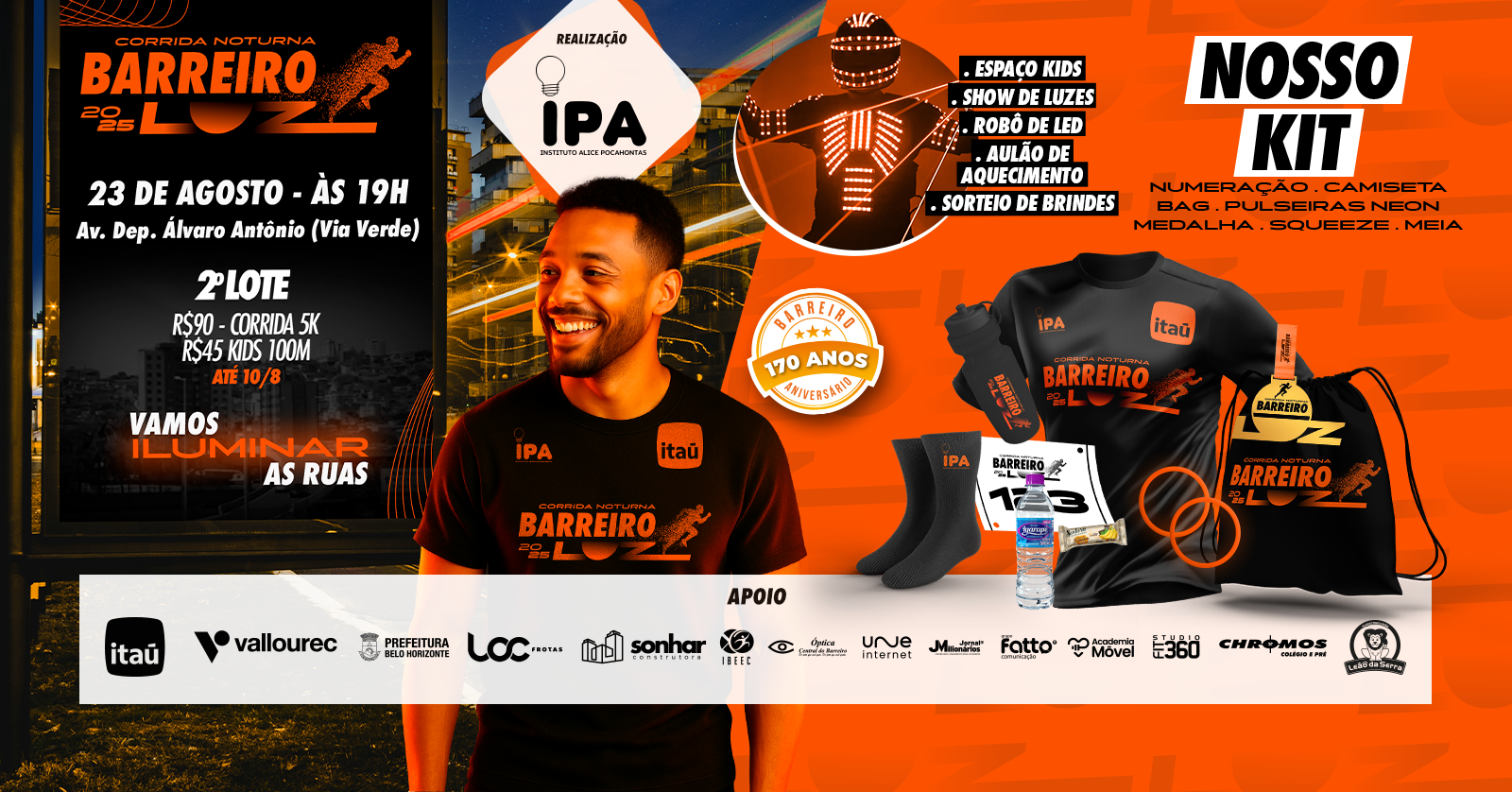 Corrida Noturna Barreiro Luz 2025