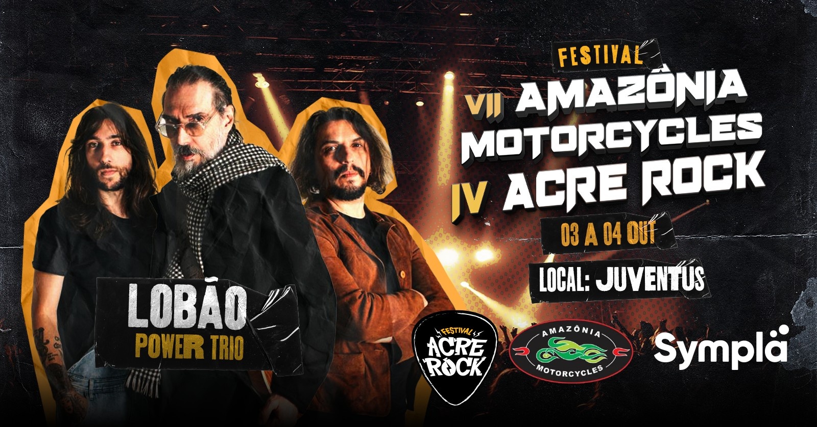 Lobão Power Trio no Acre Rock Festival e Amazônia Motorcycles em Rio Branco