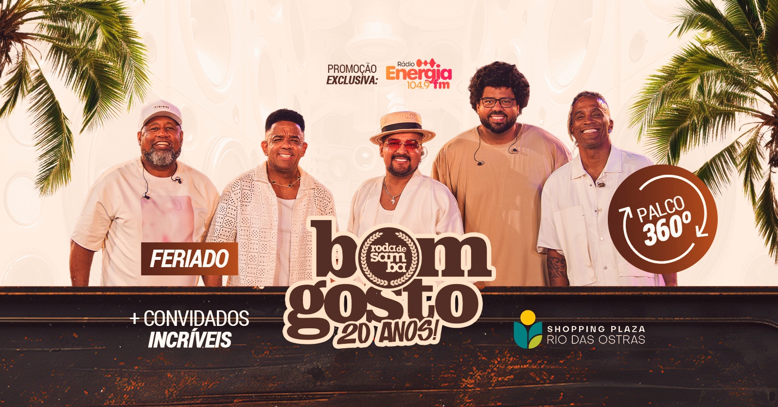 Roda de Samba do Grupo Bom Gosto | 07SET (16h) | Arena Plaza Rio das Ostras