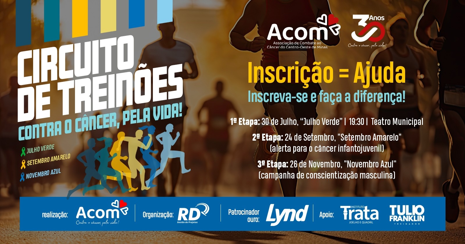 Circuito de Treinões da ACOM  - Correndo pela Vida