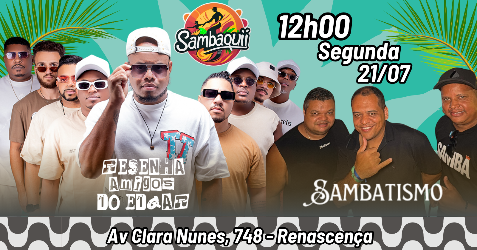 Resenha dos Amigos do Edgar e Sambatismo no Sambaqui 