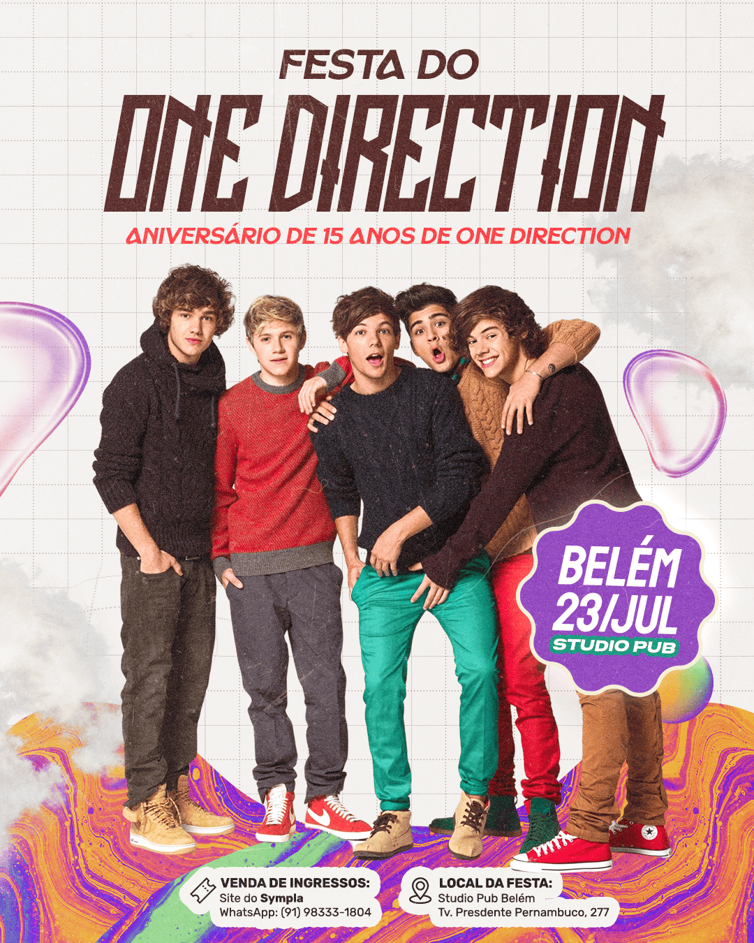 FESTA DO ONE DIRECTION EM BELÉM | Especial de 15 anos! @StudioPub 23/07