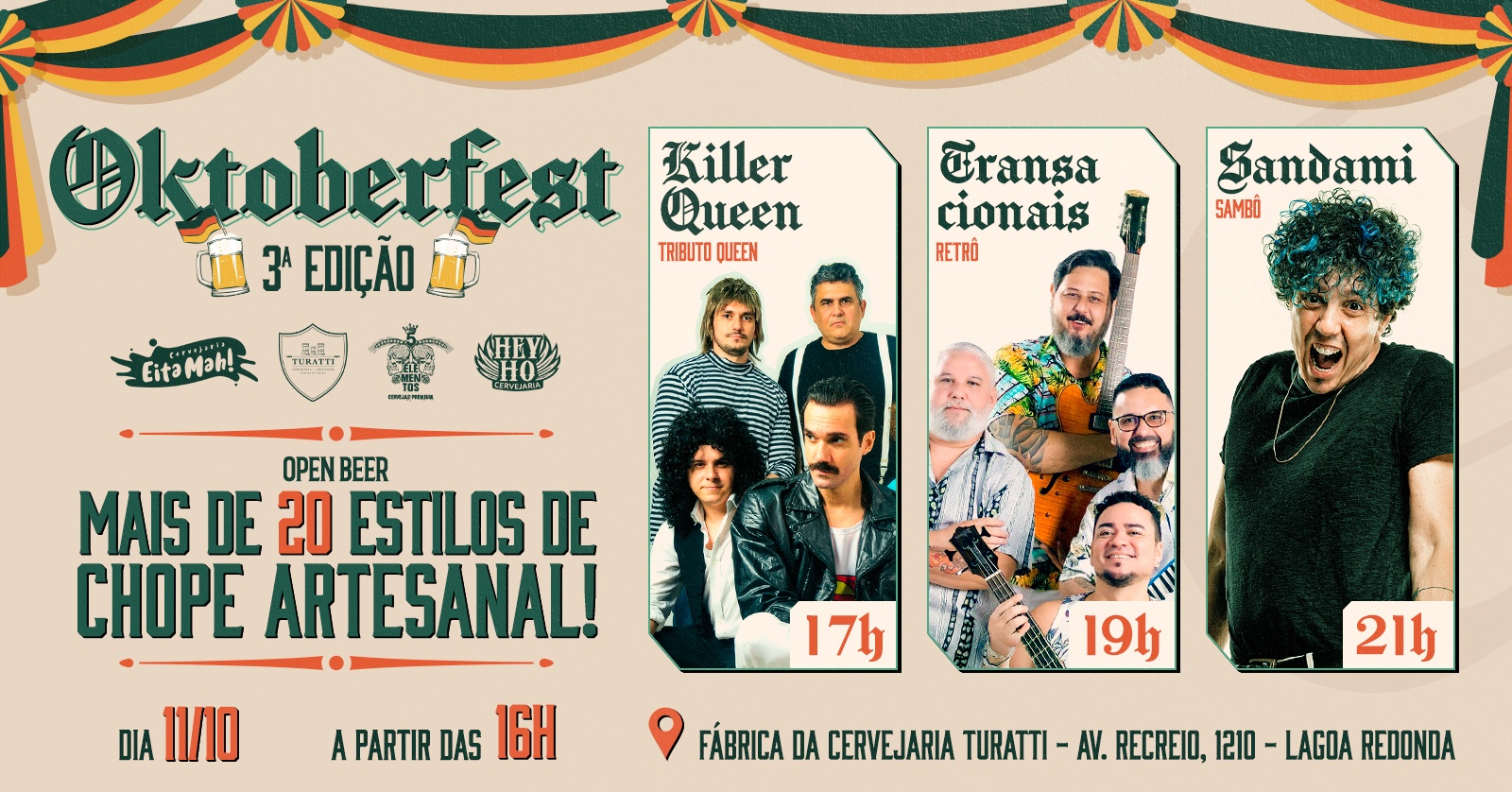 OktoberFest Turatti, Hey Ho e 5 Elementos 2025