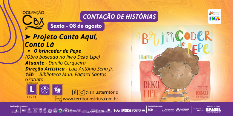Contações de História -  Conto Aqui, Conto Ali -  Biblioteca Edgard Santos