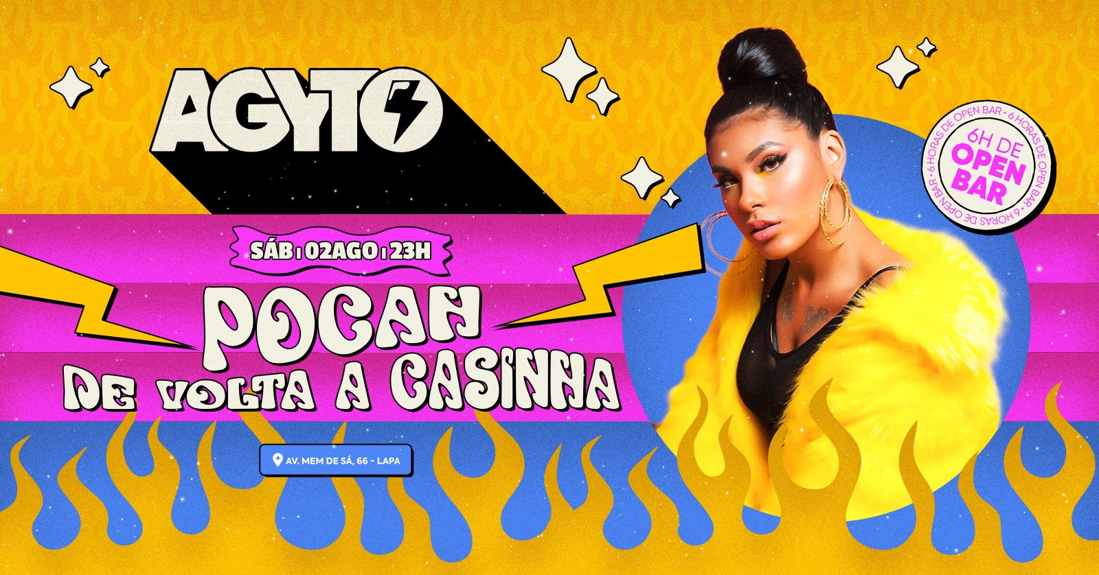 AGYTO ::: POCAH! de volta a casinha ::::: MEGA OPEN BAR :::: Lapa