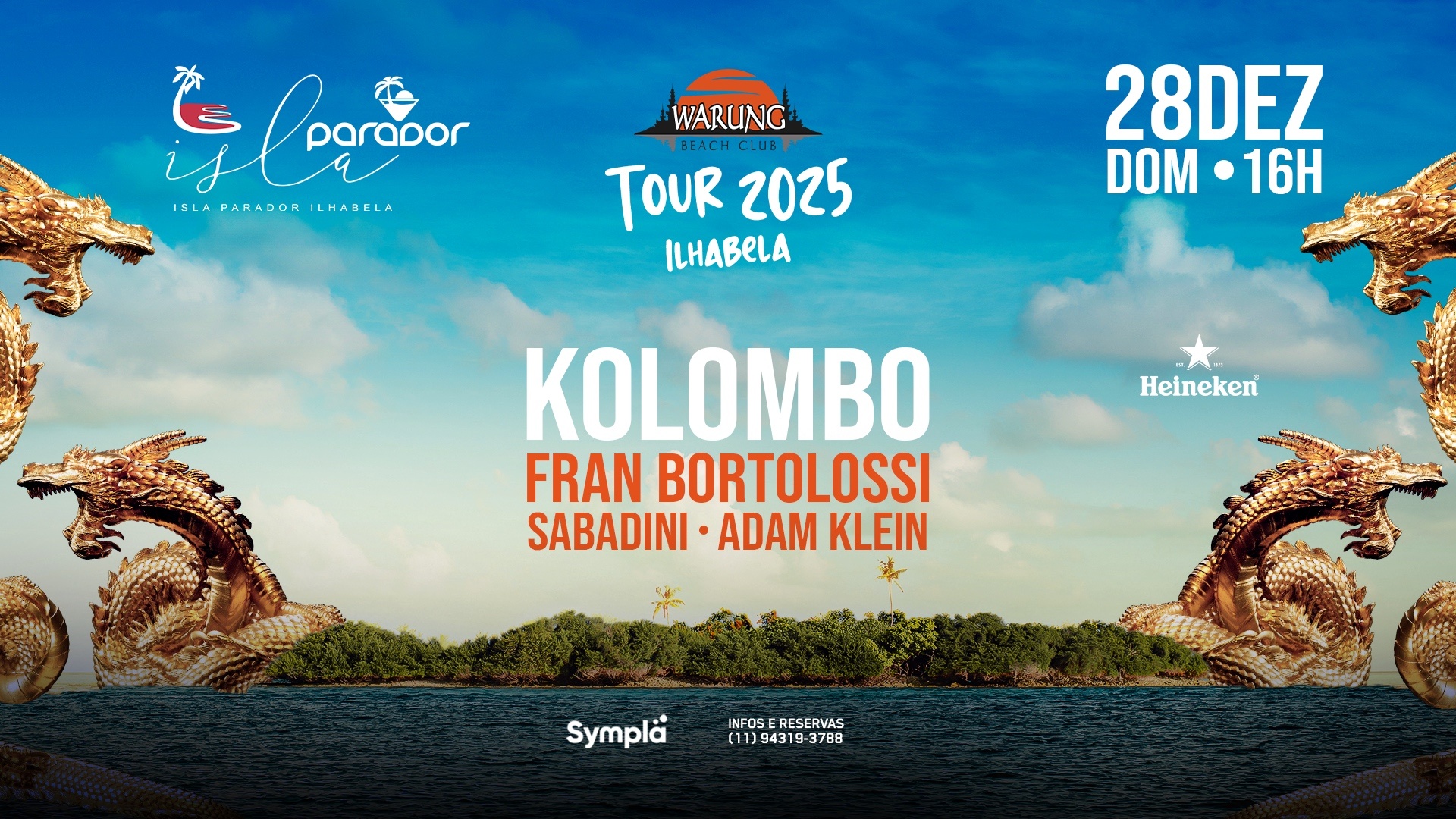 Isla Parador - Warung Tour - Kolombo em Ilhabela