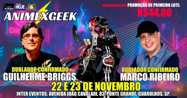 Banner ANIMEXGEEK - 22 & 23 DE NOVEMBRO