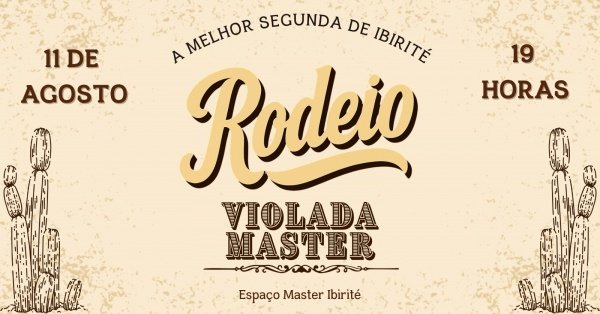 Banner Rodeio Violada Master - 11 de Agosto