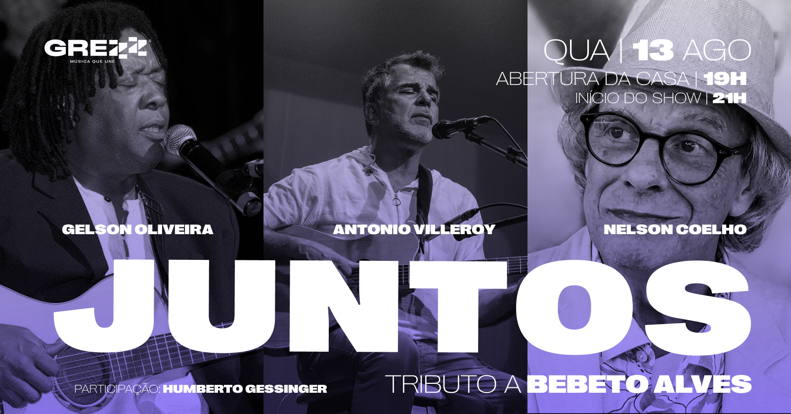 Gelson, Nelson e Antonio  Juntos, tributo a Bebeto Alves