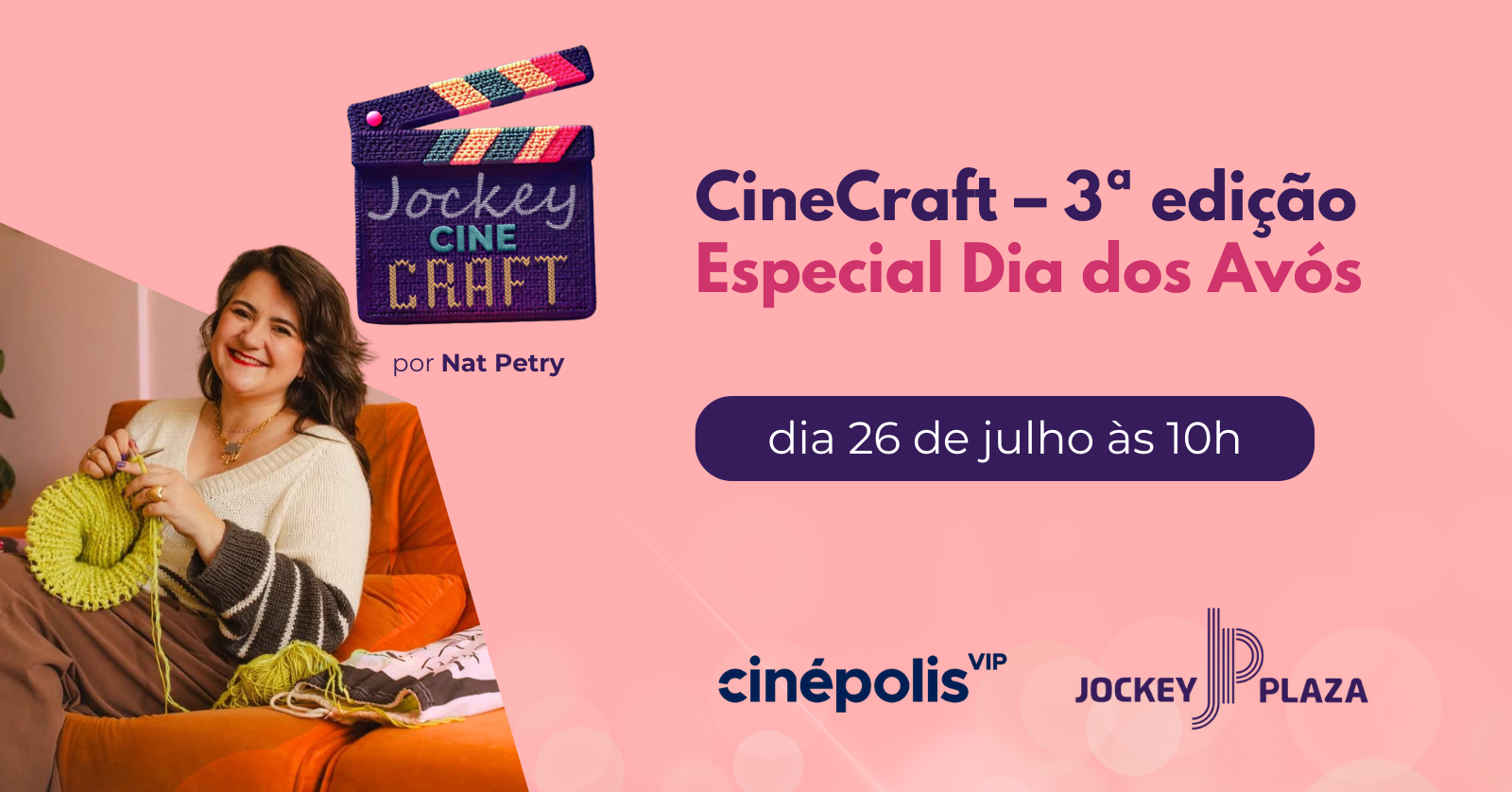 Jockey CineCraft - edição especial Dia dos Avós!