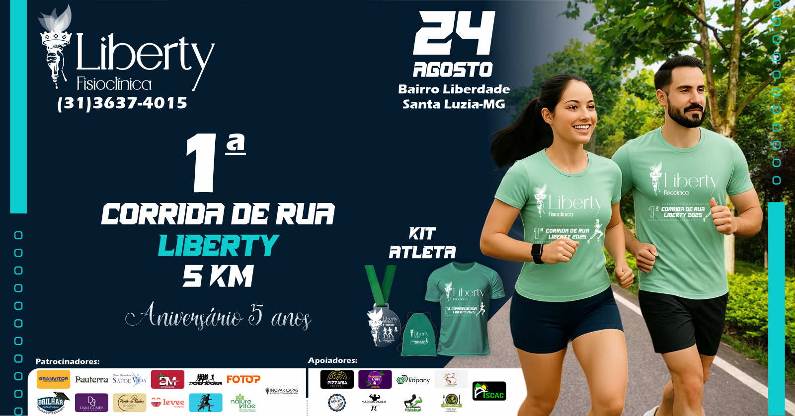 1° CORRIDA LIBERTY FISIOCLÍNICA - SANTA LUZIA/MG - 2025