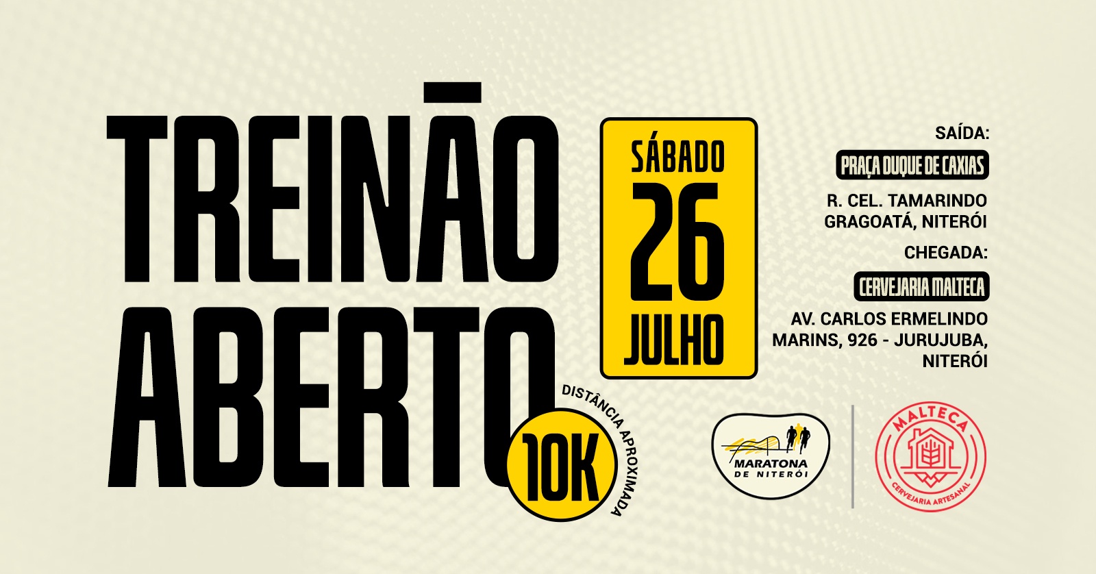 Treinão - 4ª Maratona de Niterói e Malteca Cervejaria