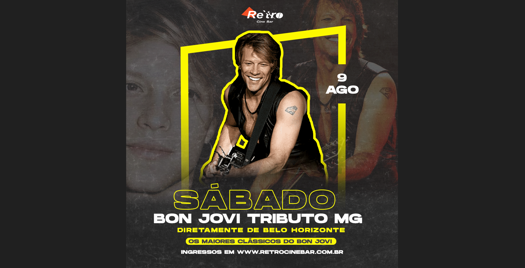 BON JOVI TRIBUTO MG vem aí para incendiar o Retro Cine Bar!