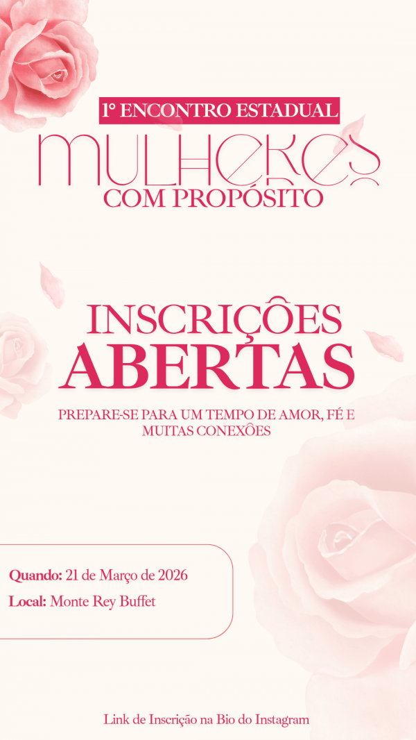 Imagem do evento 1º Encontro Estadual Mulheres com Propósito