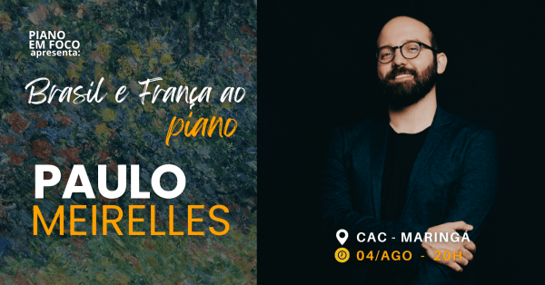 Banner Brasil e França ao Piano - Paulo Meirelles