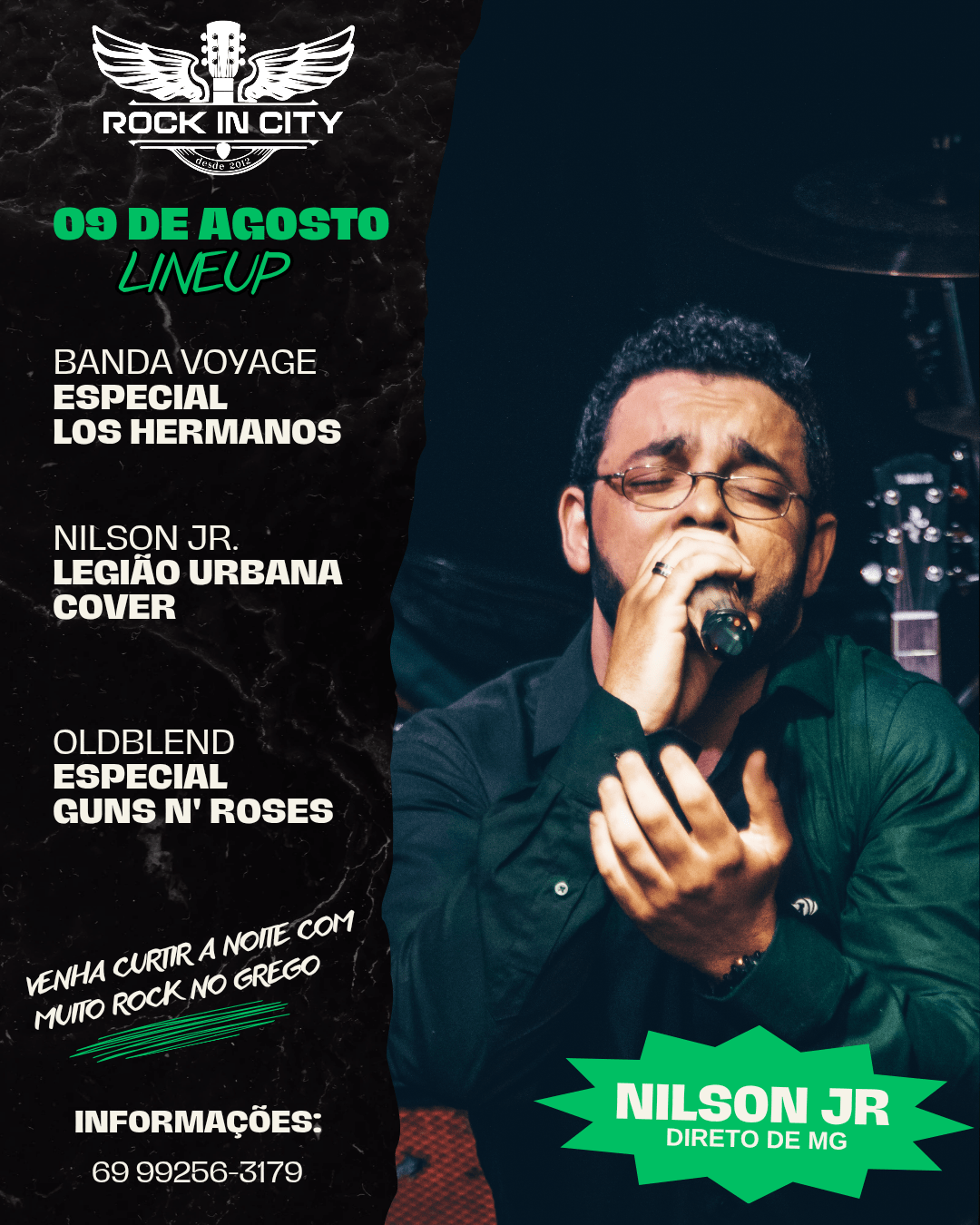 Legião Urbana Cover (Nilson Jr. Direto de Minas Gerais) + Especial