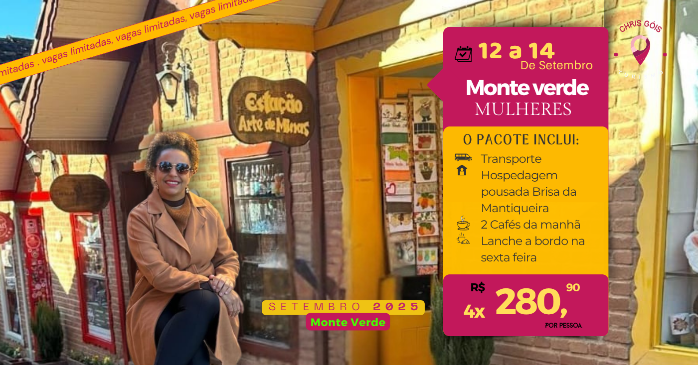 Monte verde Hospedagem Entrada R$ 280,00 + R$ 840,00 até o dia da viagem ou no link do cartão de 3x