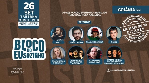 Imagem do evento Bloco do Eu Sozinho em Goiânia/GO
