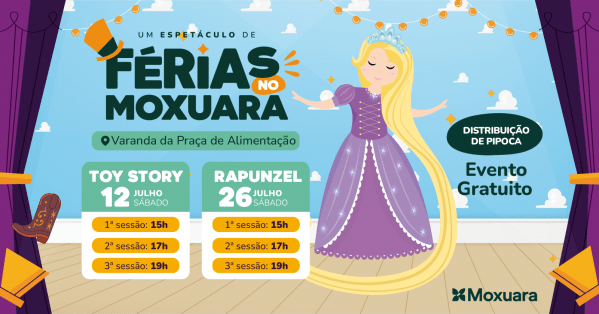 Imagem do evento Moxuara kids - Rapunzel. 1º sessão 15h