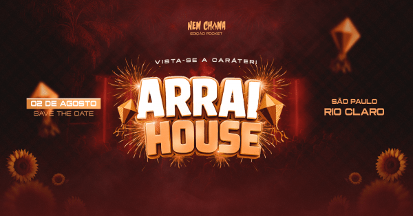 Imagem do evento 02/08 - ARRAI HOUSE (OPEN COOLER)
