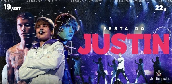 Imagem do evento FESTA DO JUSTIN @ SÓ TOCA POP