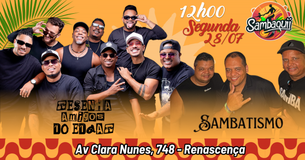 Imagem do evento Resenha dos Amigos do Edgar e Sambatismo no Sambaqui