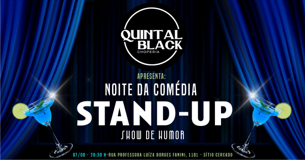 Imagem do evento NOITE DA COMÉDIA | QUINTAL BLACK |STAND UP COMEDY EM CURITIBA