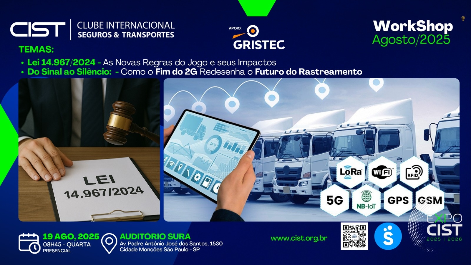 Tema 1: Lei 14.967/24 - O impacto das novas regras - Tema 2: A Evolução do rastreamento: o fim do 2G