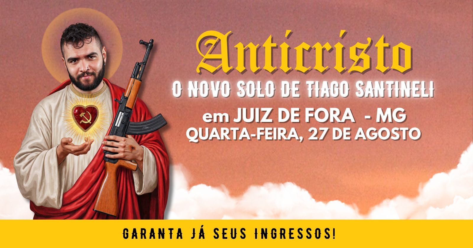 Tiago Santineli em "ANTICRISTO" Juiz de Fora