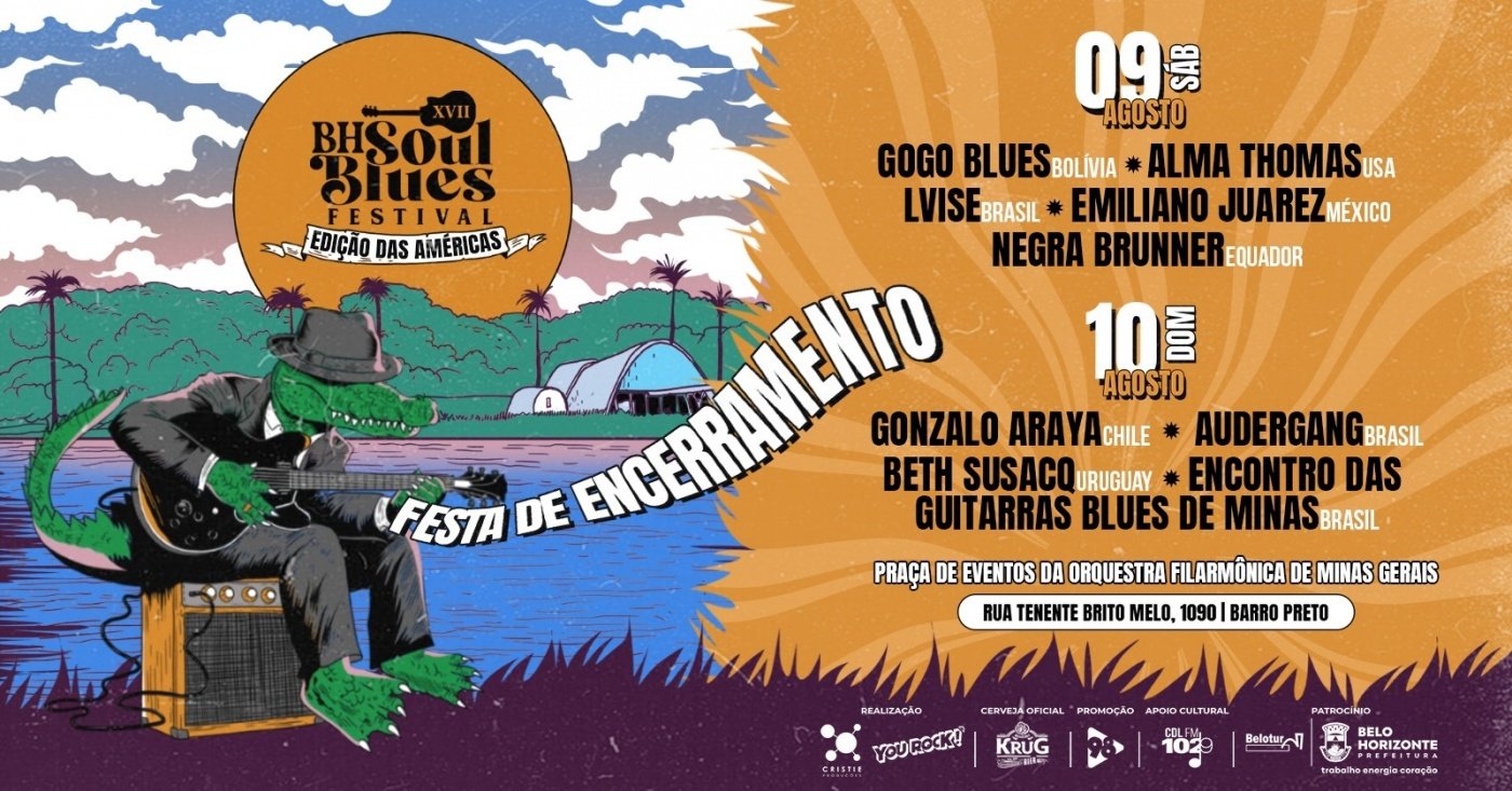 XVII EDIÇÃO - BH SOUL BLUES FESTIVAL em Belo Horizonte - Sympla