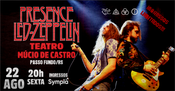 Imagem do evento Presence Led Zeppelin em Passo Fundo!!!