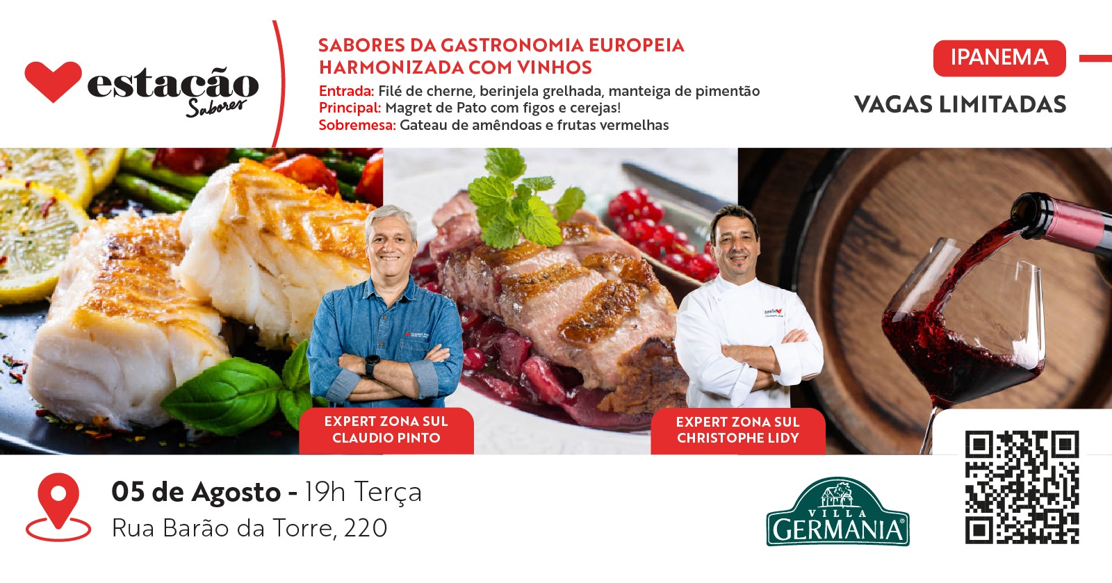 SABORES DA GASTRONOMIA EUROPEIA HARMONIZADA COM VINHOS