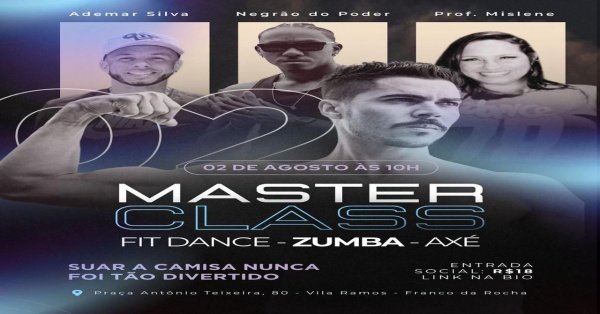 Imagem do evento Master Class: Fit Dance, Zumba e Axé