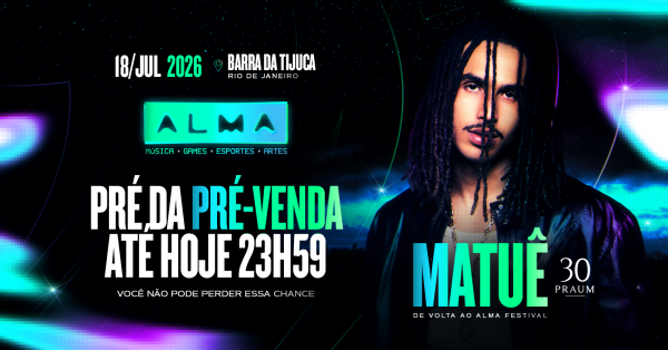 Imagem do evento ALMA Festival 2026 @ Riocentro /RJ