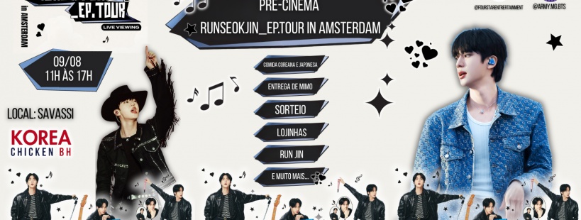 PRÉ-CINEMA DA TURNÊ RUNSEOKJIN_EP.TOUR IN AMSTERDAM em Belo
