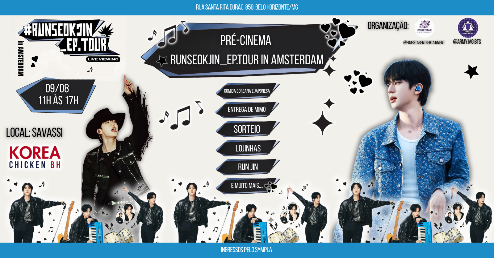 PRÉ-CINEMA DA TURNÊ RUNSEOKJIN_EP.TOUR IN AMSTERDAM