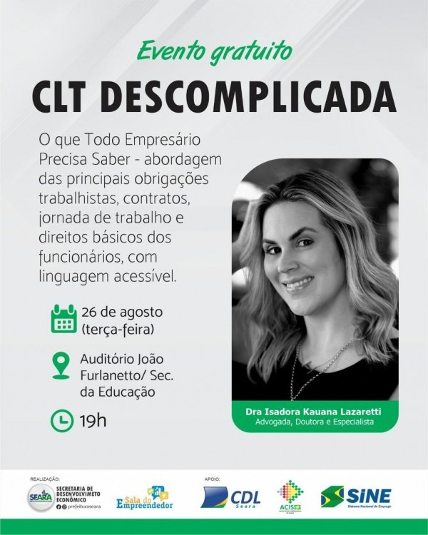 Imagem do evento CLT Descomplicada: O que Todo Empresário Precisa Saber