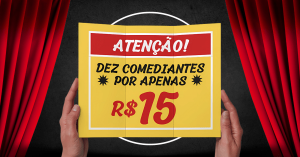 Imagem do evento Pague 15 Leve 10 - Stand Up em BH
