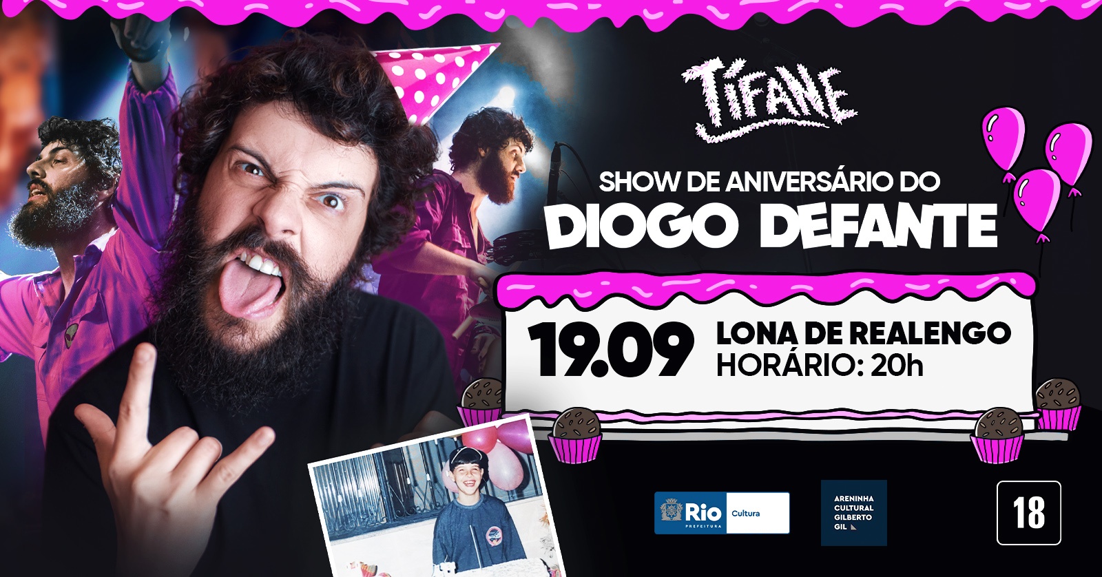 TÍFANE - Show de aniversário do Diogo Defante