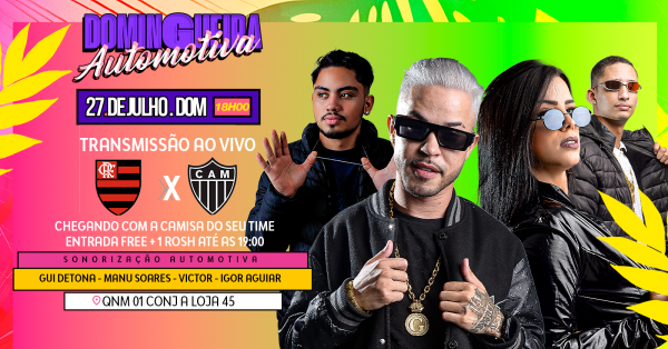 Imagem do evento DOMINGUEIRA AUTOMOTIVA  | Vibe Boa Lounge Bar | Domingo - 27/07/2025