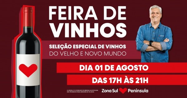 Imagem do evento Feira de Vinhos - Zona Sul Península