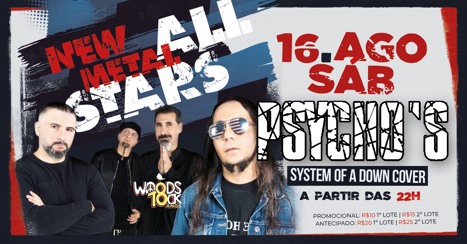 Psychos - System Of a Down Cover em Campinas