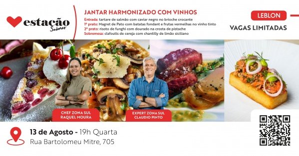 Imagem do evento Jantar Harmonizado com vinhos 