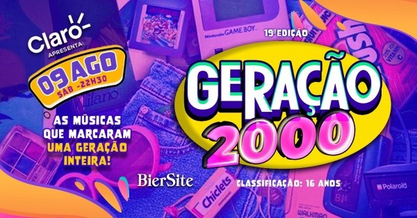Imagem do evento GERAÇÃO 2000