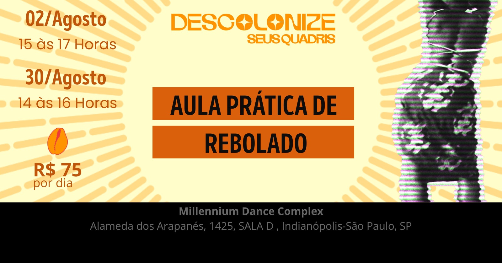 Descolonize Seus Quadris - Par de aulas - São Paulo