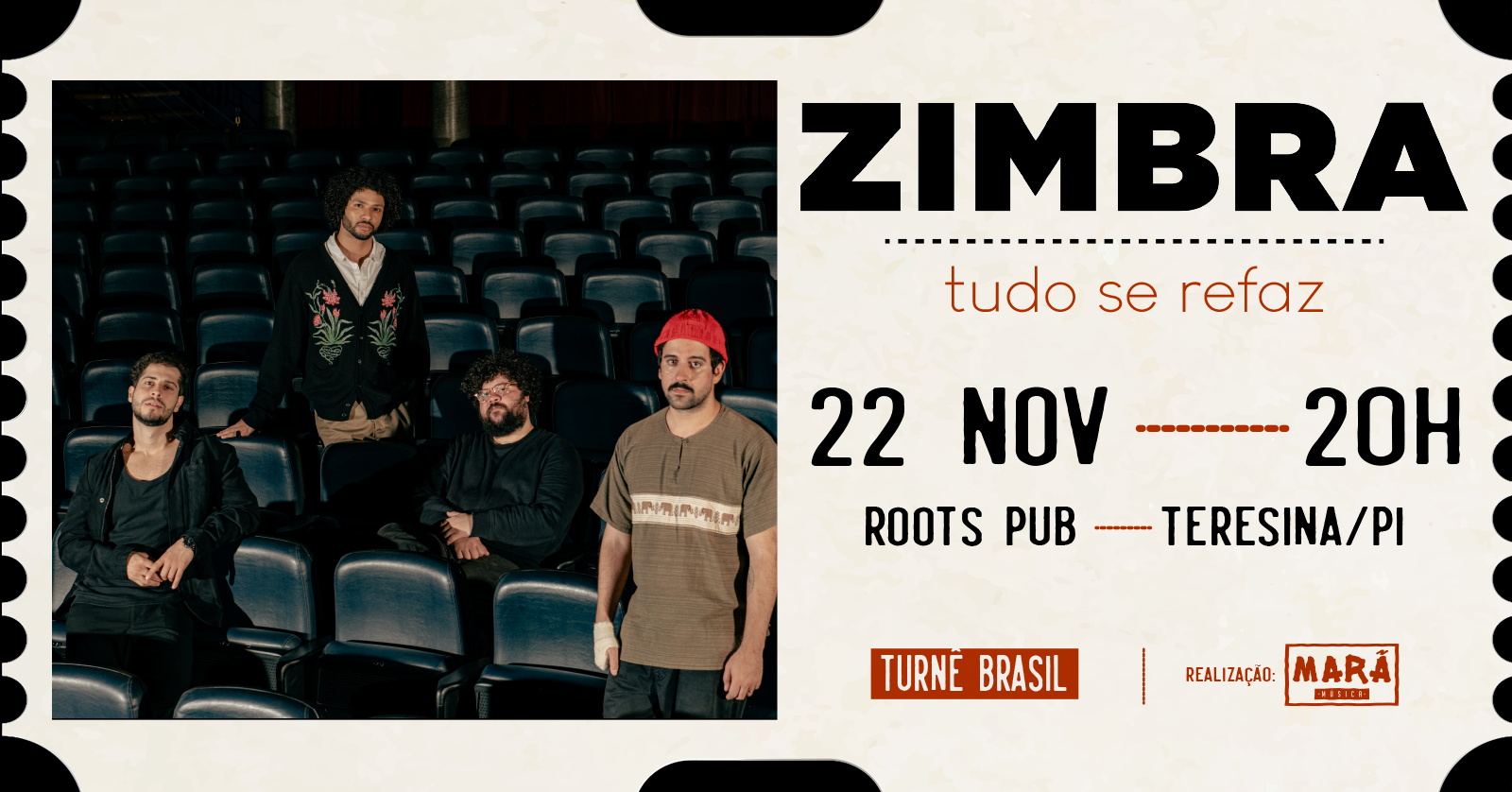 Zimbra Turnê Tudo se Refaz - Teresina