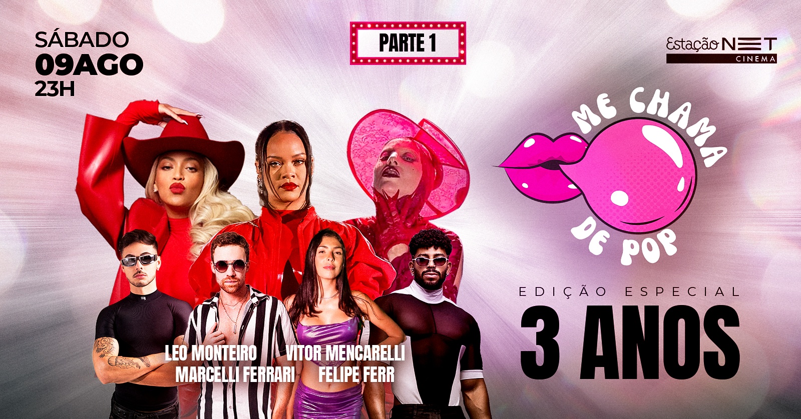ME CHAMA DE POP ( 3 ANOS ) -ESPECIAL BEYONCE, RIHANNA E LADY GAGA
